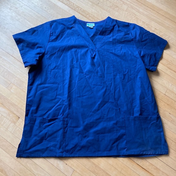 navy blue scrub top